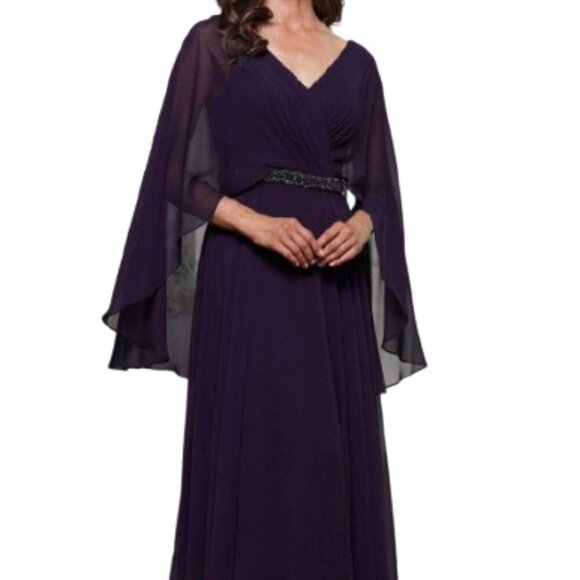 NWT Marsoni MV1350 Beaded Aubergine Size 22 - Picture 1 of 5